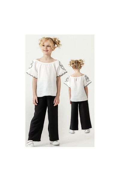 CİCHLİD Woven Set with Girl's Sleeves