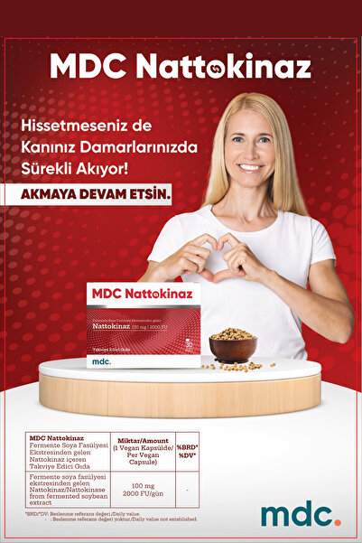 MDC Nattokinaz İçeren 2000 FU 30 Vegan Kapsül