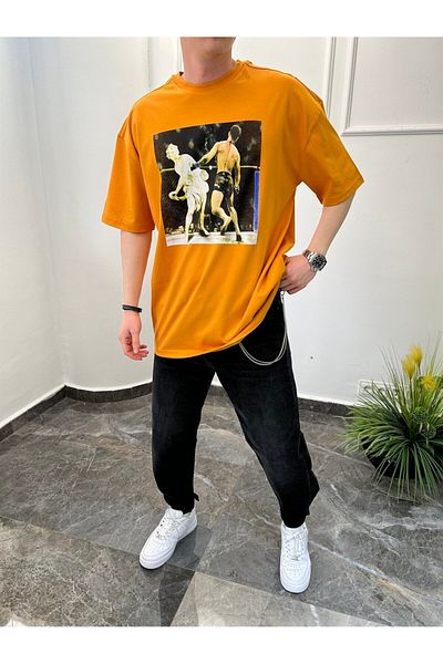 NOMARC Γλυπτό Μπόξερ Πορτοκαλί Tshirt
