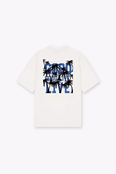 NOMARC Λευκό T-Shirt - Good Live Μπροσούρα