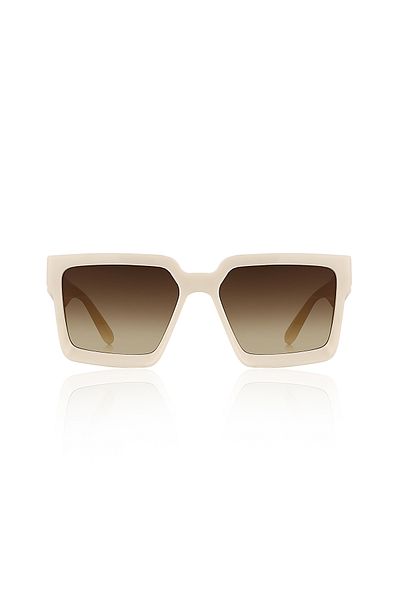 Kinary 2024 Unisex Shiny Cream Sunglasses