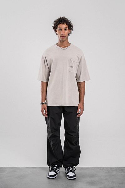 NOMARC Young Atelier Oversize Cream Tshirt - Καλοκαιρινό Πλένεται