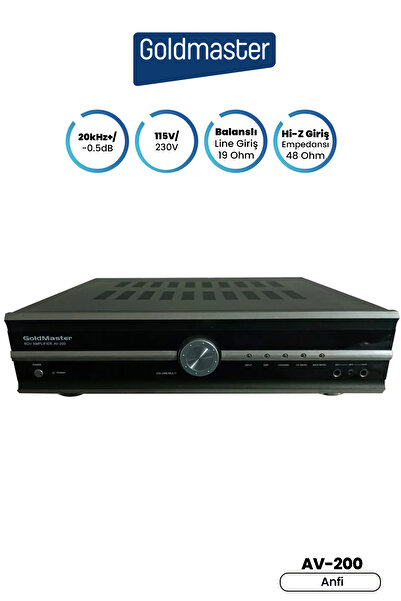 GOLDMASTER Av-200 6 Kanal 5 1 Hoparlör Uyumlu 200 Watt Ev Anfi