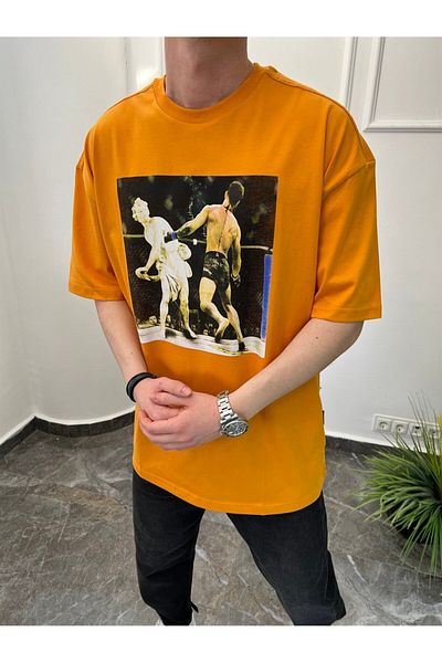 NOMARC Γλυπτό Μπόξερ Πορτοκαλί Tshirt