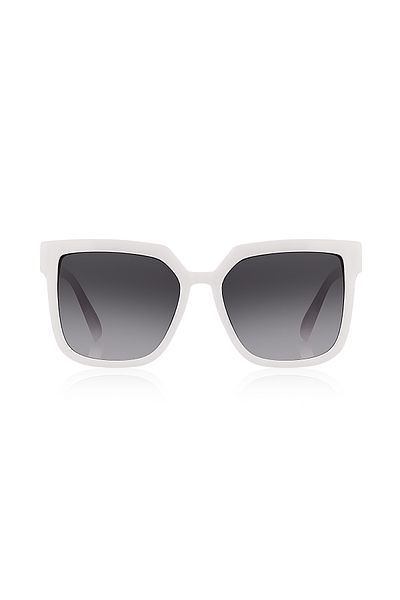 Kinary Bright White Unisex Sunglasses - 1060