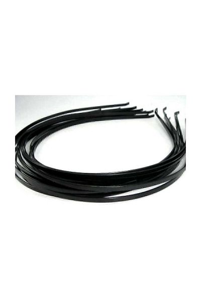CAN 12 τεμάχια 3mm Μαύρη Μεταλλική Στεφάνη