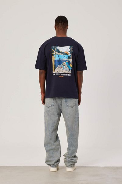 NOMARC Μπλουζάκι με γραμμένο Navy Blue Same Ocean