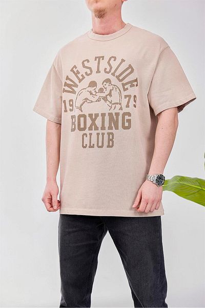 NOMARC Μπλουζάκι κρέμας Westside Boxing Club