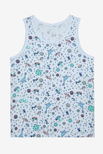 Penti Boy's Astro Dino Multicolor 2-Piece Tank Top