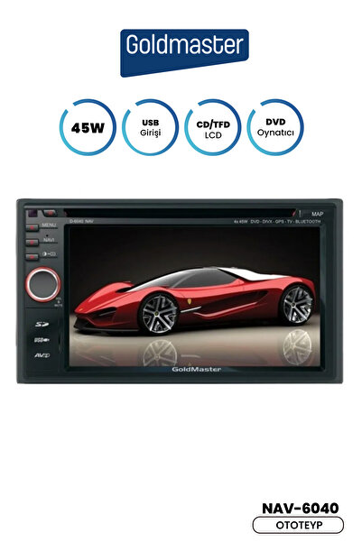 GOLDMASTER Nav-6040 Ototeyp Cd/tfd Lcd