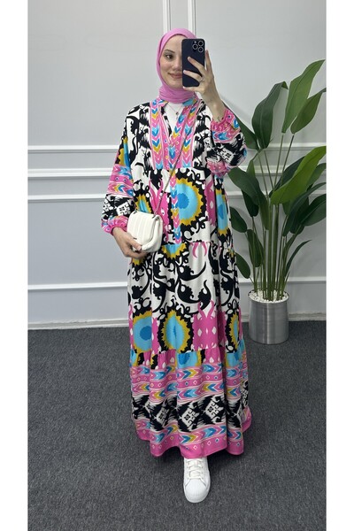 bybaharoz Viscose Dress