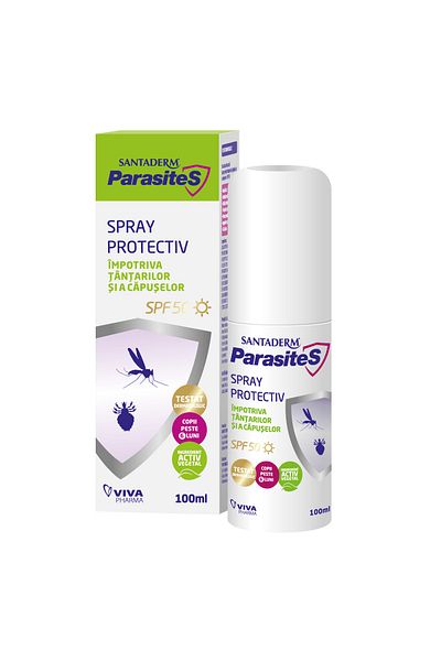 VİVA Parasites Spray Protectiv Tantari si Capuse SPF50 100ml