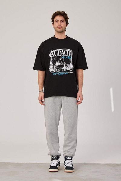 NOMARC Audacity Γραμμένο Μαύρο Tshirt
