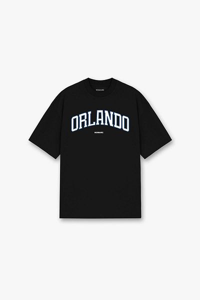 NOMARC Μαύρο μπλουζάκι με στάμπα Orlando
