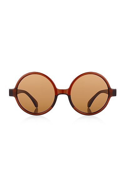 Kinary New Trend Unisex Sunglasses Brown Shiny 2005