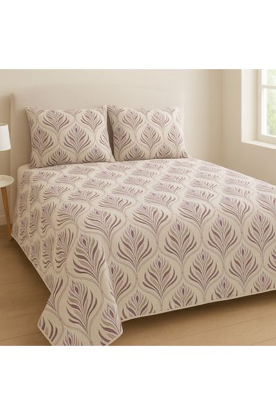 Madame Home Summer Pique Double Set Bedspread Suitable for Daily Use Gift and Dowry Tulip