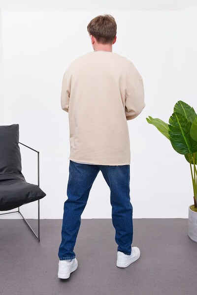 NOMARC 1977 Printed Cream Sweatshirt