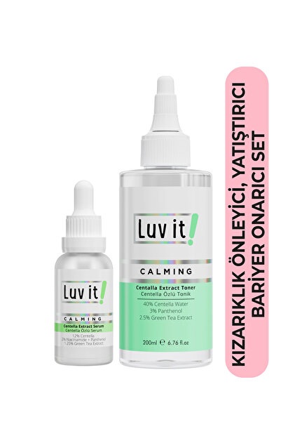 Luv it! Centella Özlü Onarıcı Serum Ve Tonik 2'li Cilt Bakım Seti