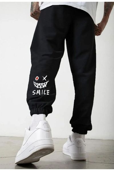 VERSCOVE Φούτερ jogger με στάμπα Smile με πλαϊνές τσέπες