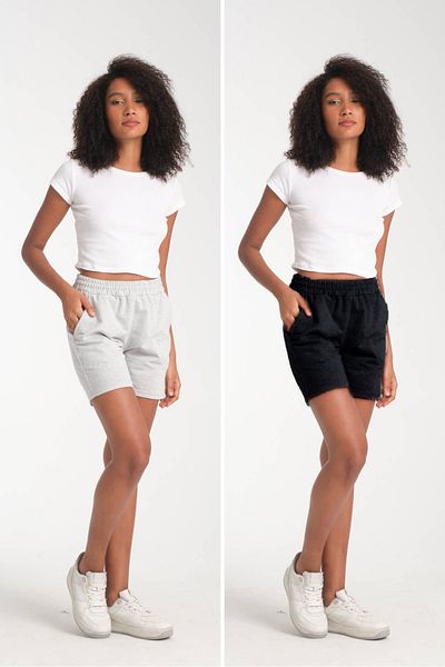 VERSCOVE Seasonal 2-Pack of Advantage Combed Cotton Mini Shorts