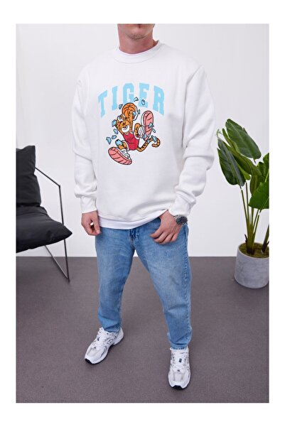 NOMARC Λευκό φούτερ Tiger