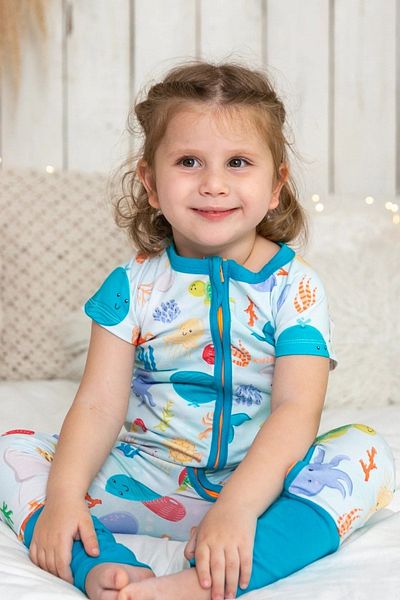 KidZee Short Sleeve Jumpsuit 0.5 Tog Seazee Zee-suit