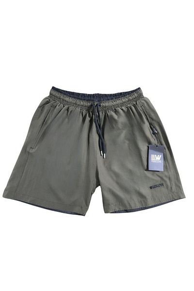 VERSCOVE Pantaloni scurți de baie din microțesătură - Pantaloni scurți de piscină cu buzunare cu fermoar și căptușeală