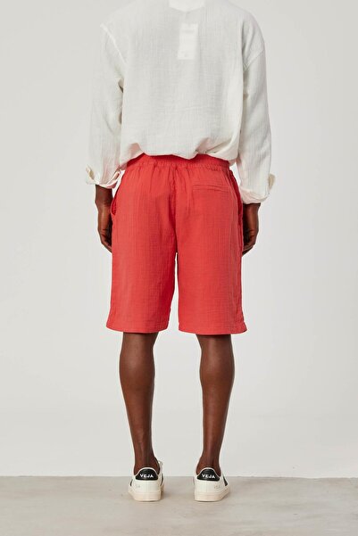 NOMARC Men's Pomegranate Blossom Linen Shorts