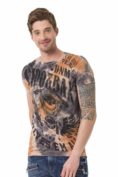Cipo&Baxx CT687 Футболка з вінтажним принтом