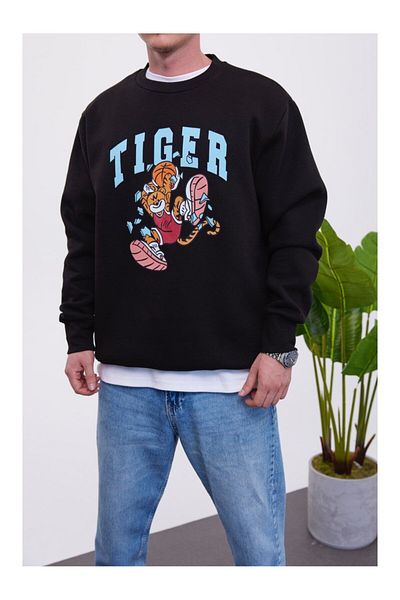NOMARC Μαύρο φούτερ Tiger