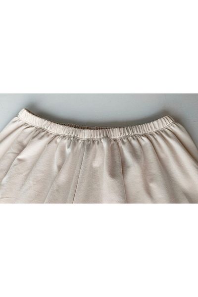 By Piera 100% Cotton Women's Trouser Skirt Shaped Underwear Lining Knee Length Skin Color
