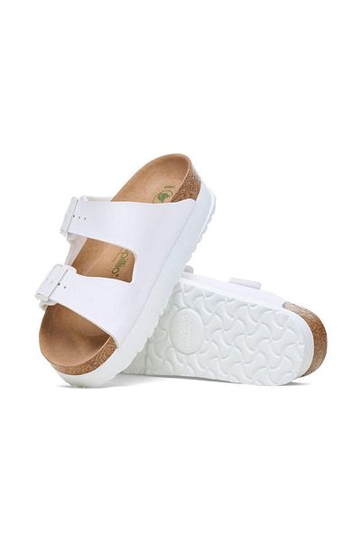 Birkenstock Arizona Platform Flex Bf Vegan Unisex Slippers Brk1027416 White-39