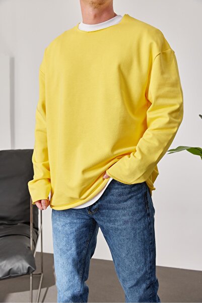 NOMARC Pis Yaka Sarı Sweatshirt