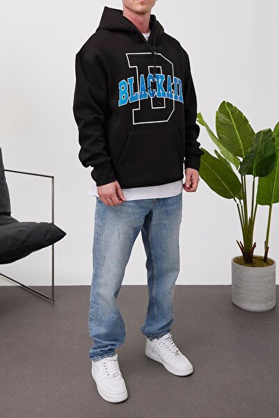 NOMARC Μαύρο φούτερ Blackair με κουκούλα