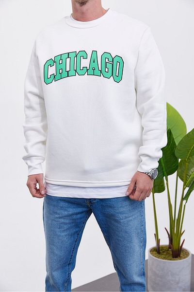NOMARC Λευκό φούτερ Chicago