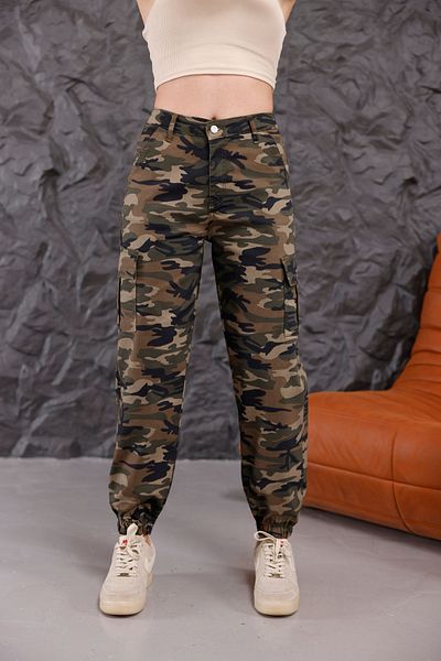 alanora High Waist Elastic Women's Jogger Pants - Cargo Pocket