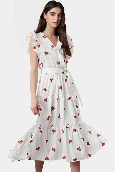 PayBuy Summer Floral Print Midi Dress Cotton Terrycotton Fabric Comfortable Casual Style Stylish Look