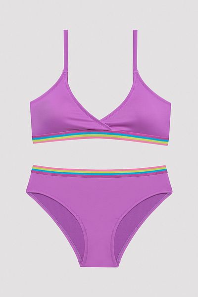 Penti Junges Mädchen Energie Dreieck Lila Bikini Set