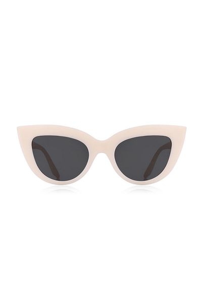 Kinary Cat Eye Cream Color Women's Sunglasses 1011