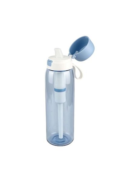 RARINCARE Sticlă filtrantă de apă RARINCARE, Tritan, Capac retractabil, 770 ml, Albastru