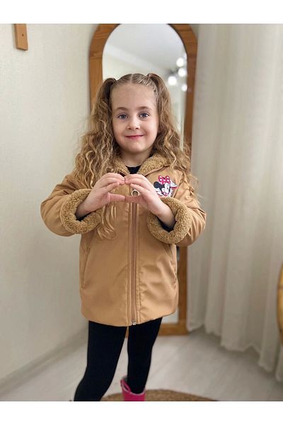 DUDOR KİDS Palton de sezon pentru fete impermeabil cu Welsotflu în interior