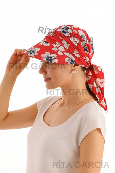 Ritagarcia Safari Tie-Up Bandana Visor with Shield