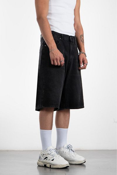 UKHWD SUPPLY Smoked Baggy Jean Men's Shorts Jorts