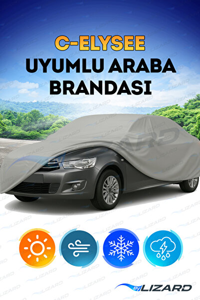 ByLizard Citroen C-elysee Su Geçirmez Araba Brandası Oto Branda Araba Örtüsü Araç Çadırı