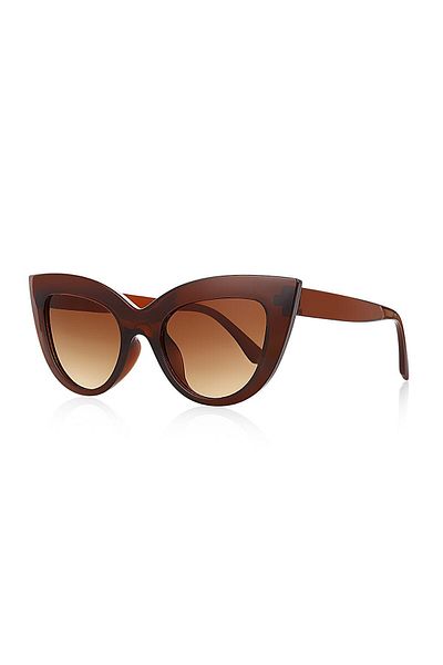 Kinary Cat Eye Brown Color Women's Sunglasses 1011