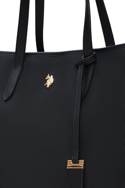 U.S. Polo Assn. Geantă neagră de umăr pentru femei Us25655