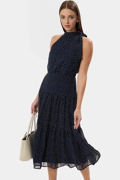 PayBuy Chiffon Woven a Line Polka Dot Dress Summer High Quality Stylish Appearance Modern Style