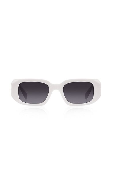 Kinary Unisex Sunglasses White Shiny 1038