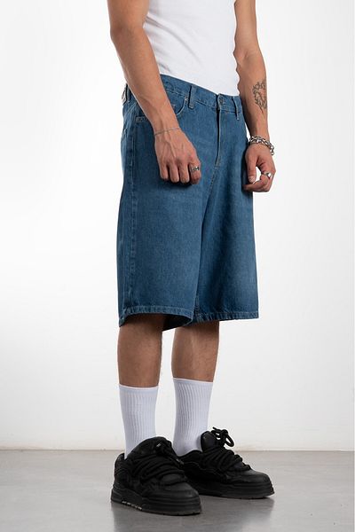 UKHWD SUPPLY Light Blue Baggy Jean Men's Shorts Jorts