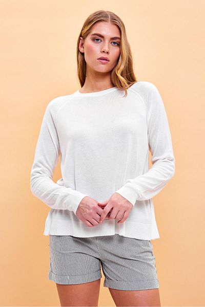 VENA Sarah Ivory Crew Neck Women's Knitwear Sweater